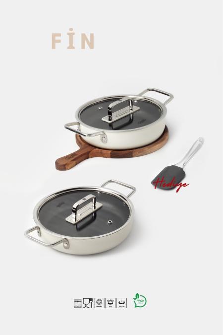 Fin 5 Parça Diamond Sahan Seti Krem